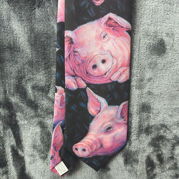 Ralph Marlin "Pig" Tie 1994 Vintage - Picture 1 of 5